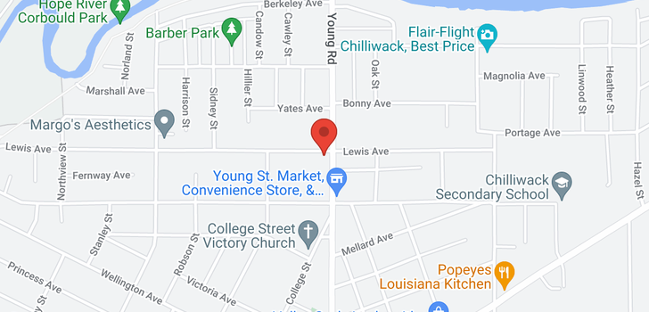 map of 9649 YOUNG STREET